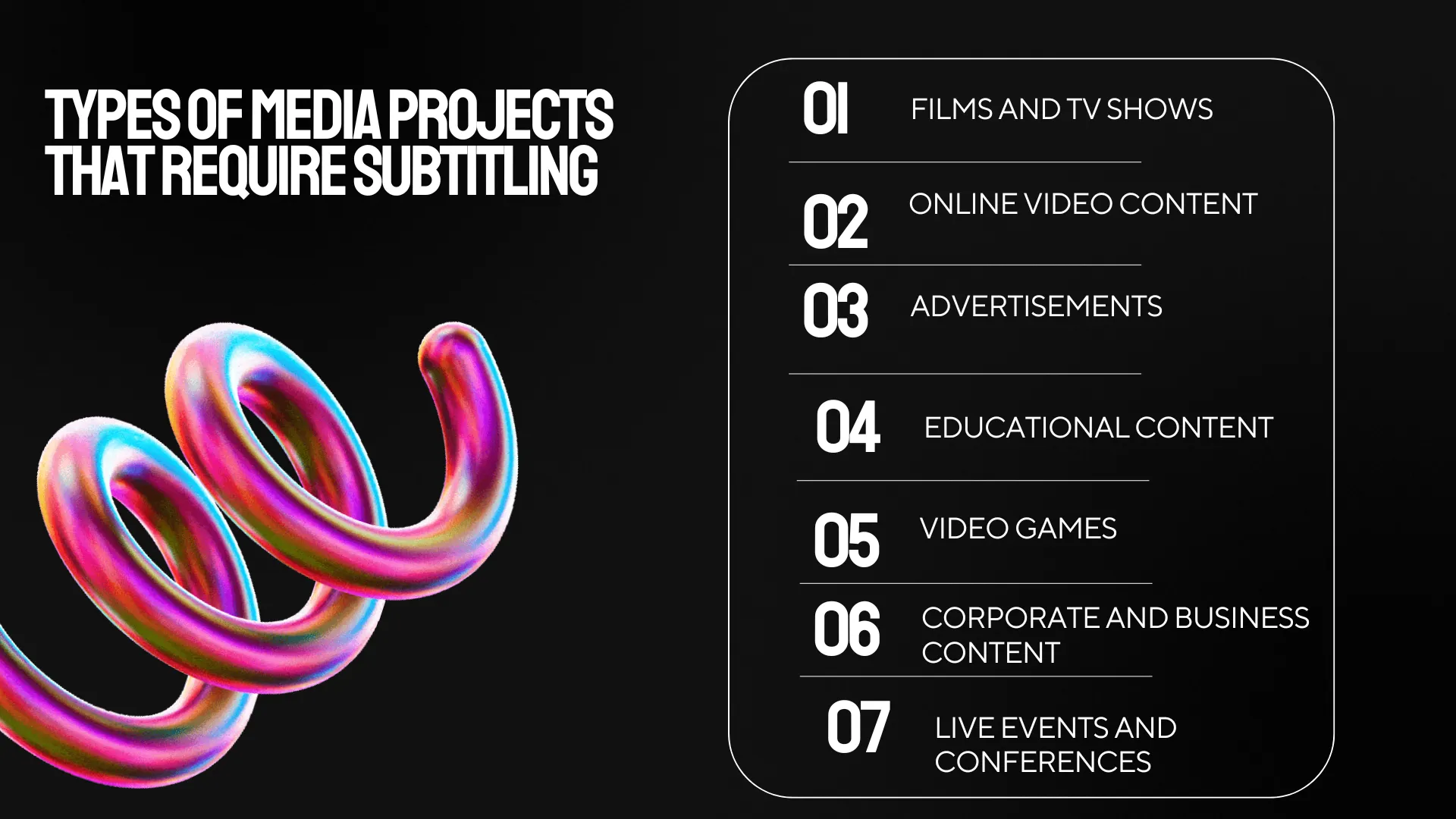 Subtitling services