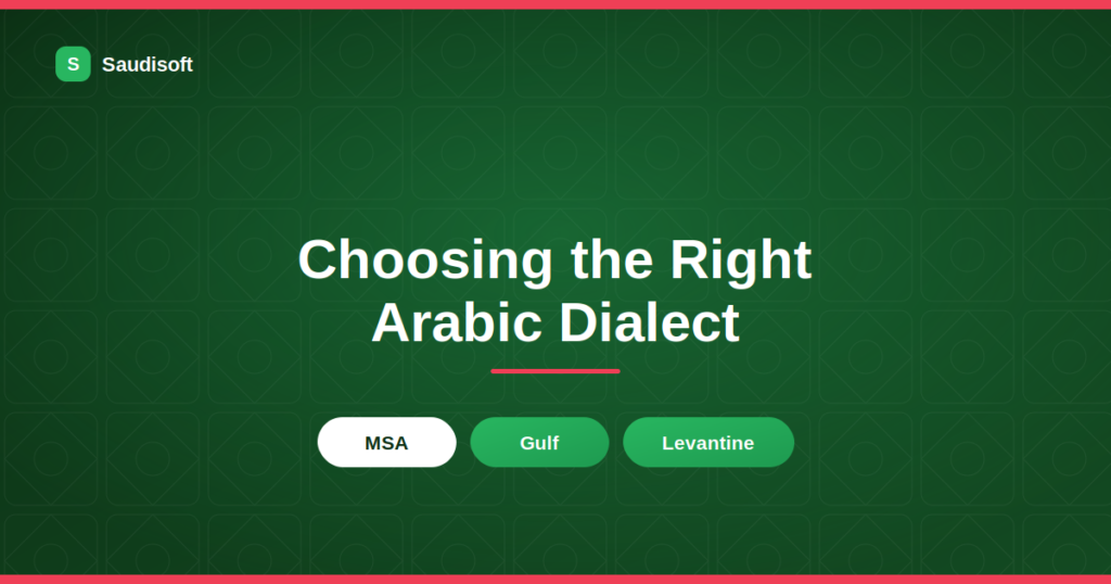 arabic dialect