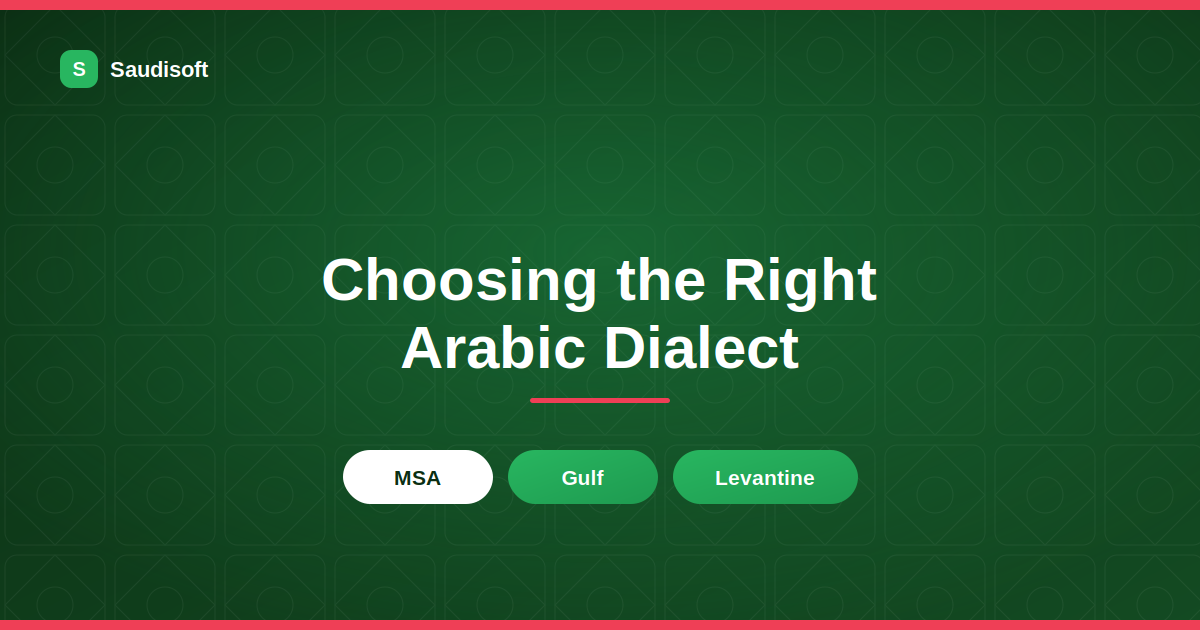 arabic dialect