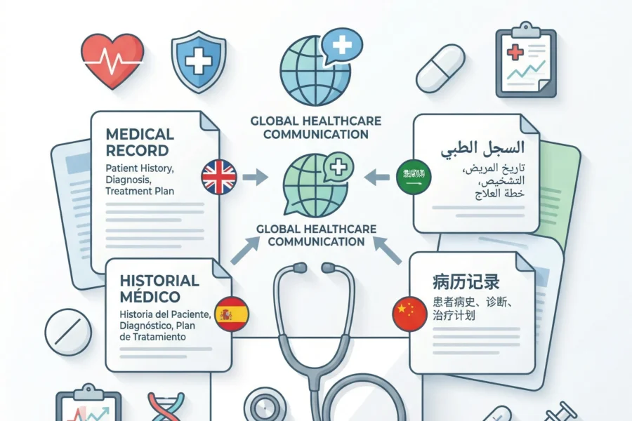 الترجمة والتوطين الطبي Healthcare Translation