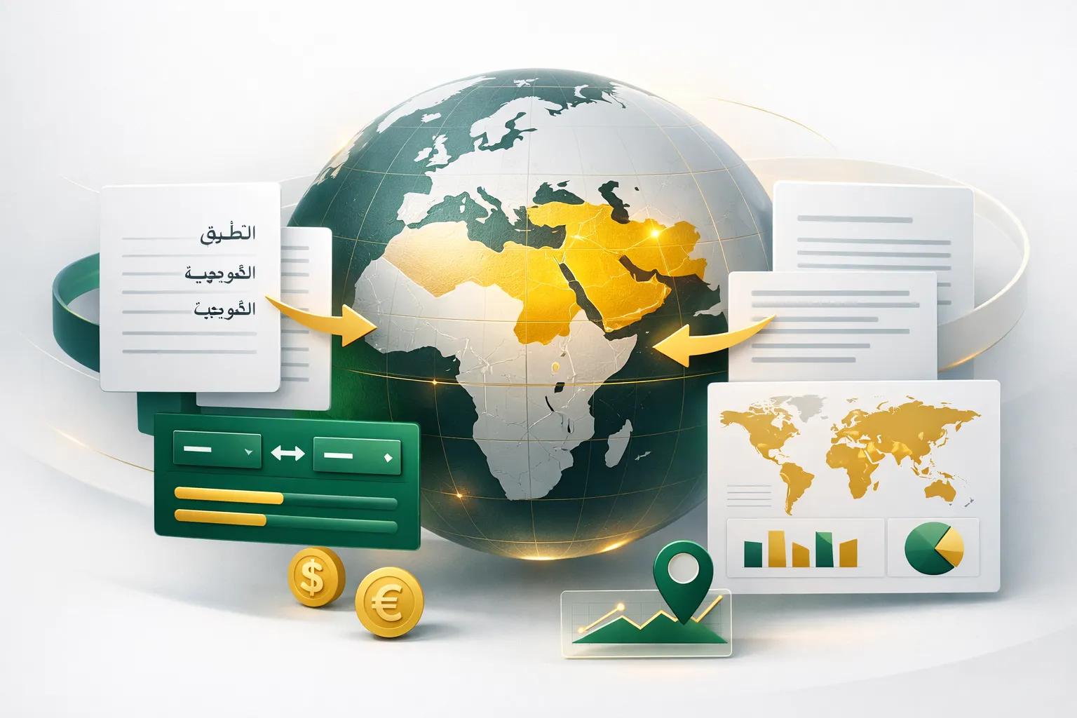 Split concept showing translation versus localization as experience adaptation